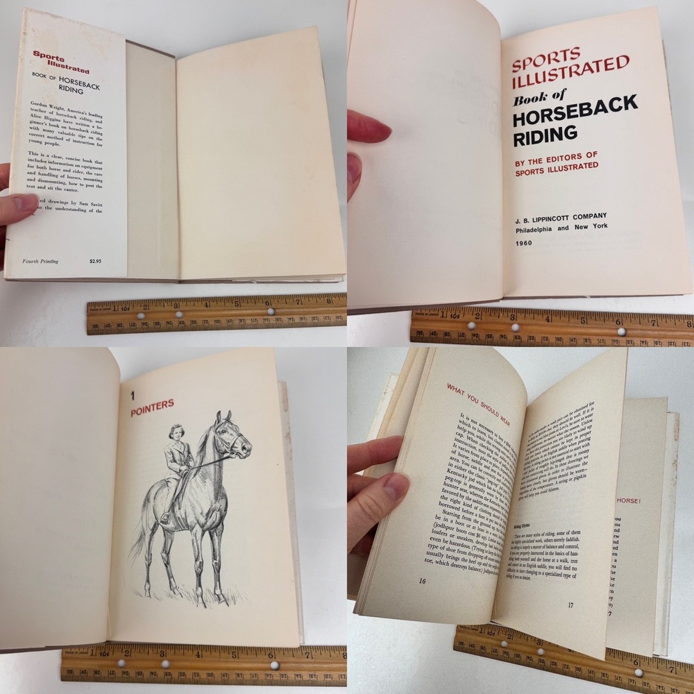 Vtg 1960 4th Print Sports Illustrated Book of Horseback Riding Hardcover READ - Picture 9 of 11